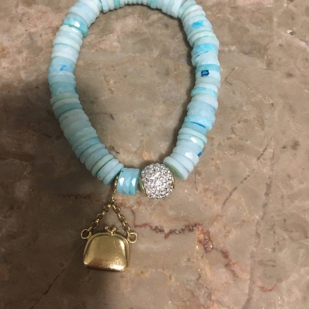 14k and 10k gold opal bracelet